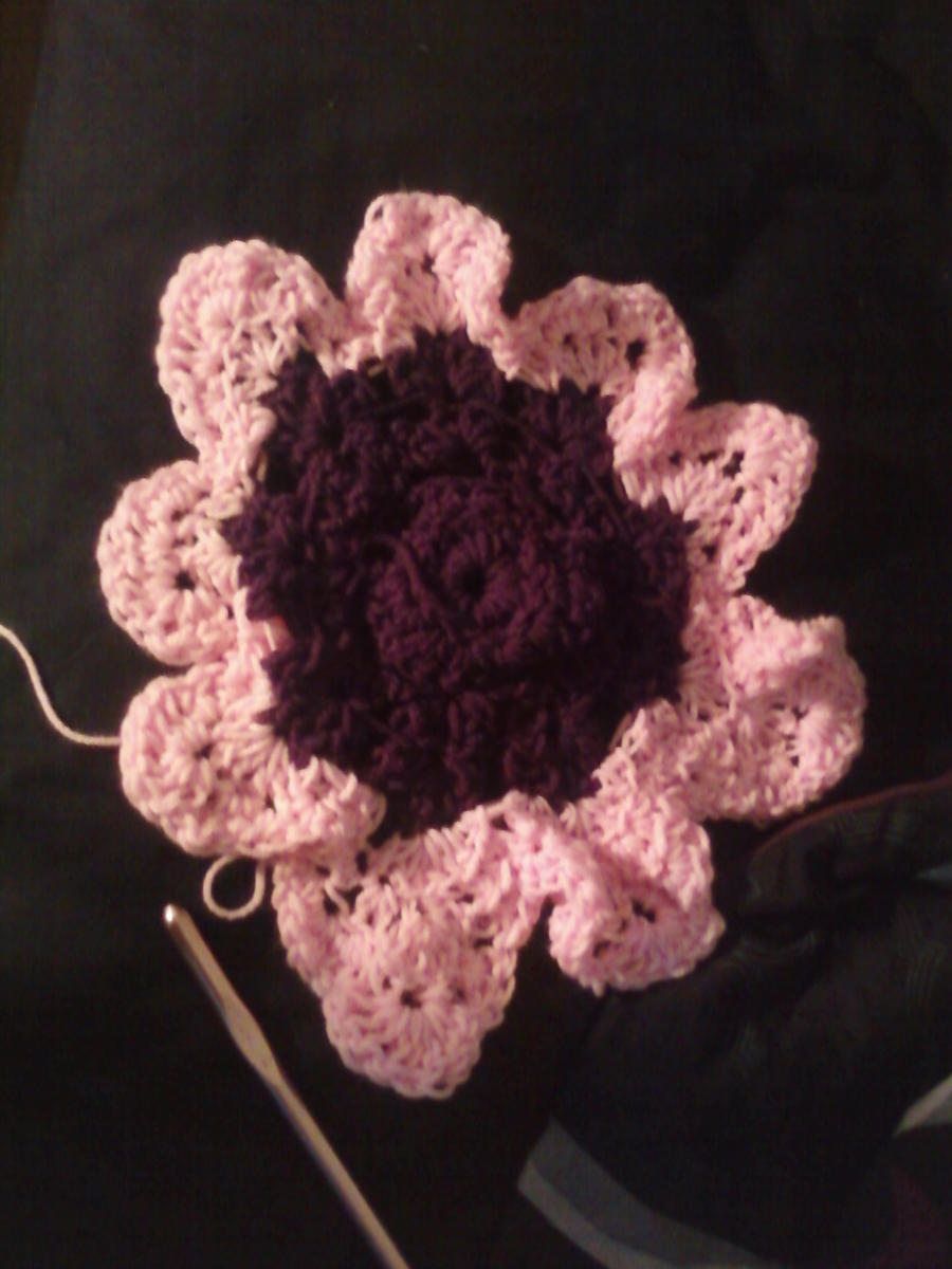 Crochet - Baby Afghan Flower