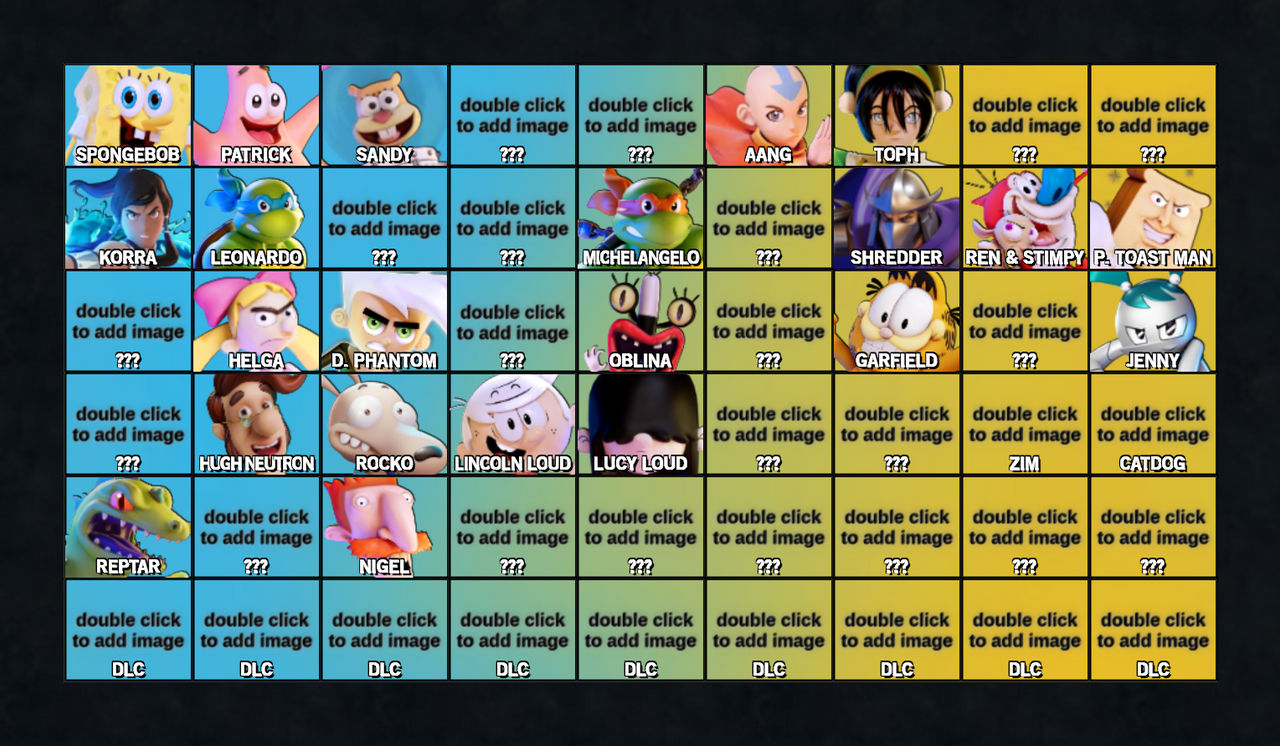 Nickeloden All-Star Brawl: Round 2 Roster! by BraydenTheWatcher on ...