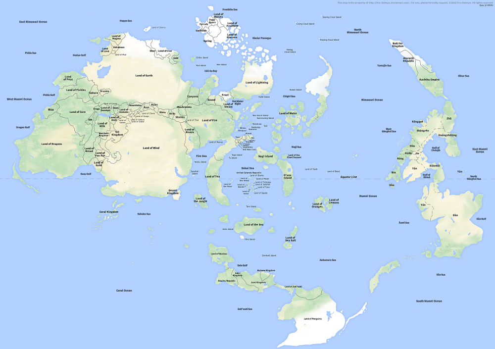 Naruto World Map by Mcskeleton on DeviantArt