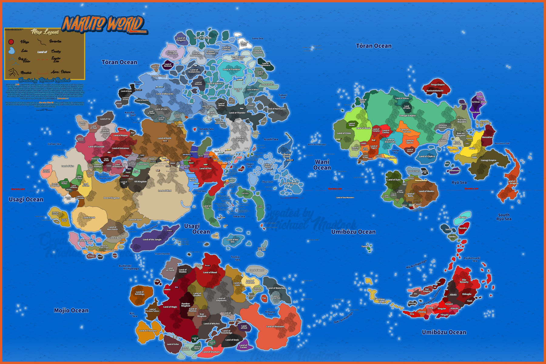 Is this the full official word map of the Naruto Universe ?