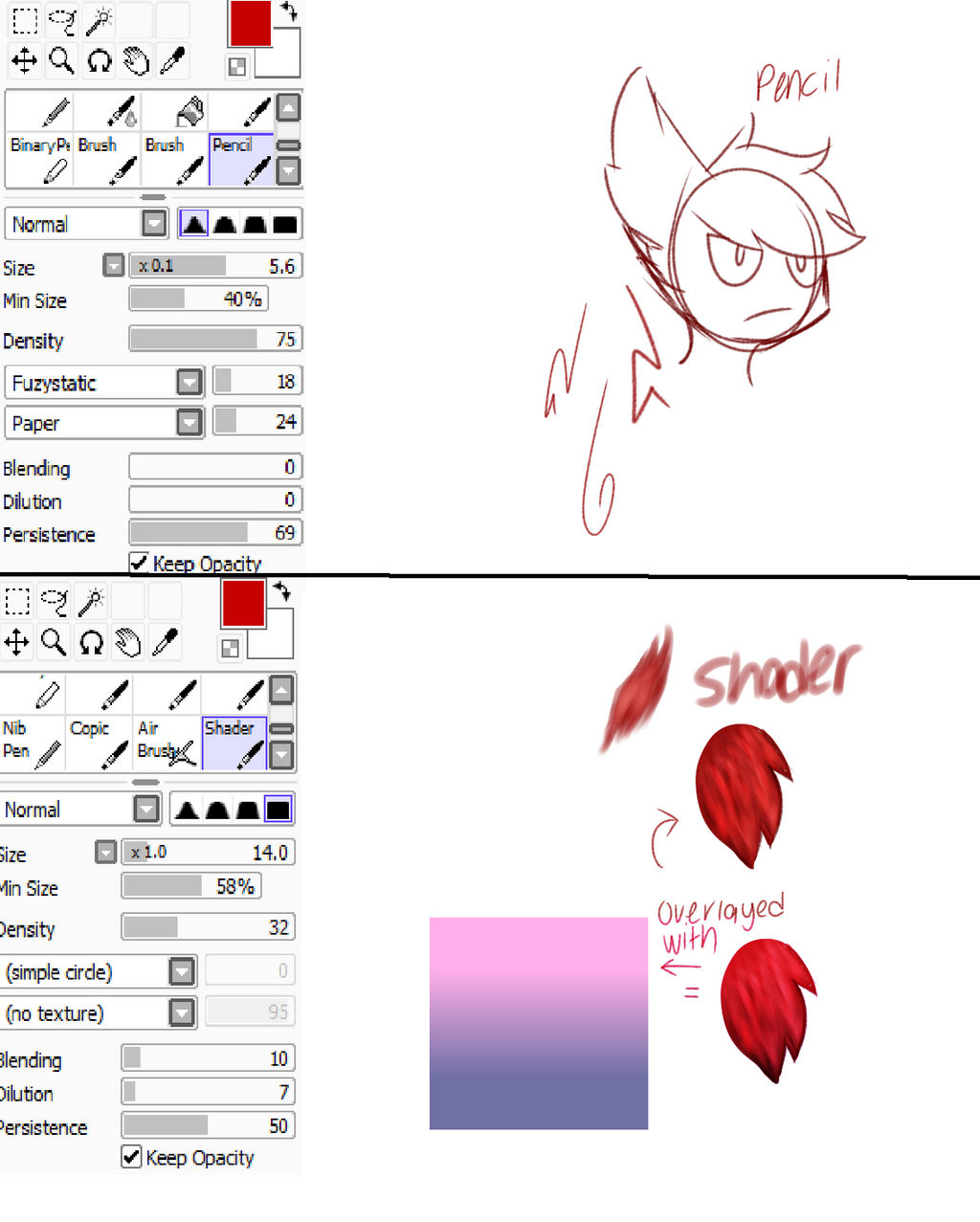 My brush Settings