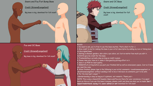 Gaara and Fuu Fist Bump Base