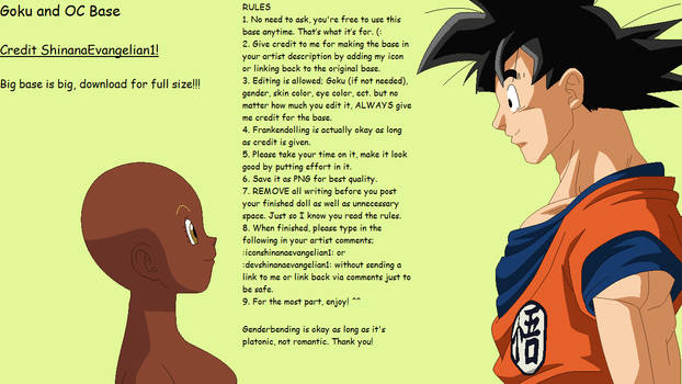 Goku and OC Base