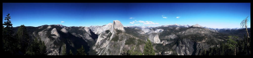 Yosemite Half Dome Panoramic