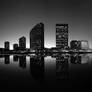 Oakland Skyline-BW