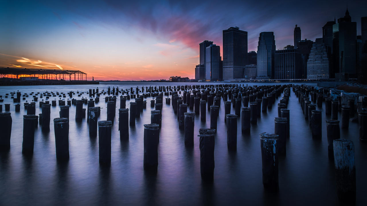 NYC Sunset Christmas