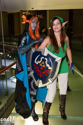 Female Link and midna