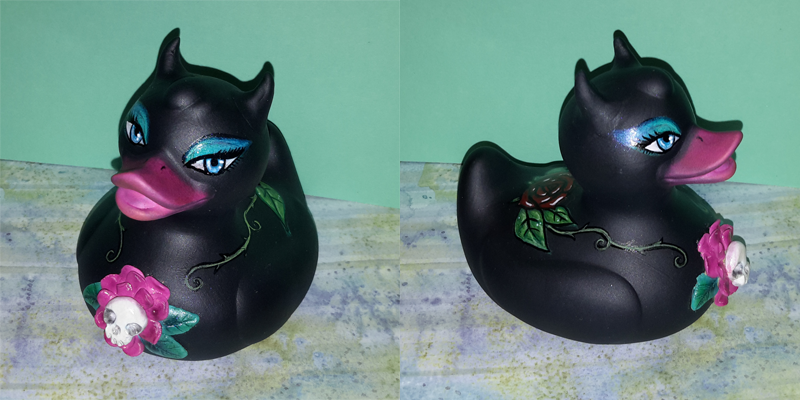 Goth Duck repaint by Meridot on DeviantArt