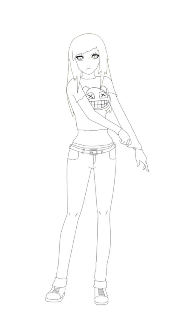 Base Drawing Deviantart Base sketch by NanamiTheMonster on DeviantArt