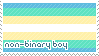 Non-Binary Boy Stamp
