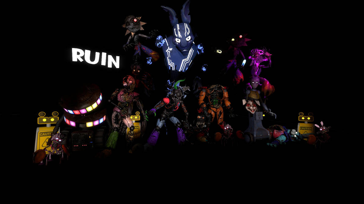 Five Nights at freddy's Security Breach Ruin by blokemoville on