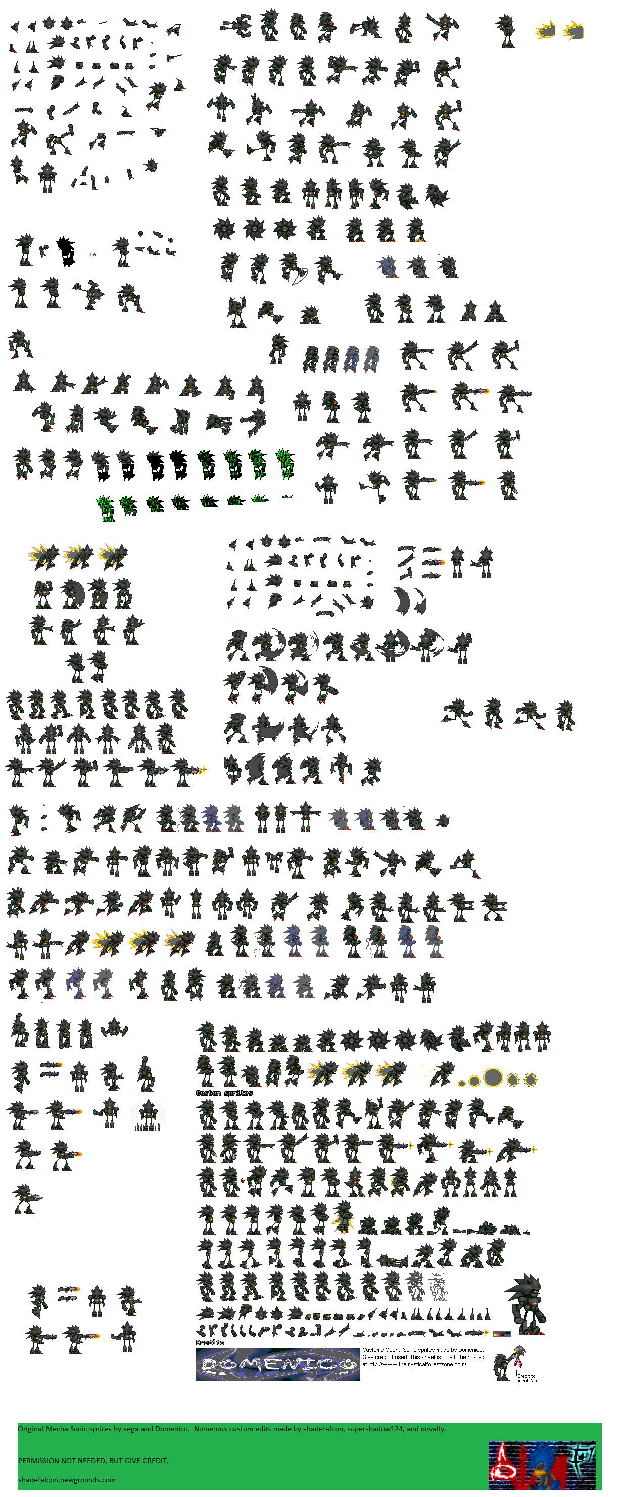 Darkspine Sonic sprite sheet by Redballbomb on Newgrounds