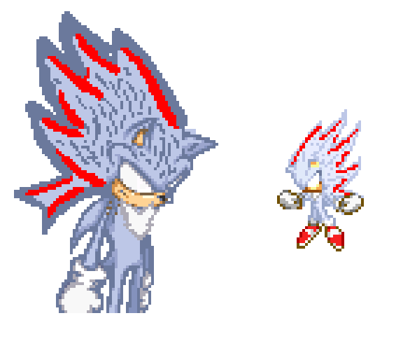 Pixel Art for Hyper Sonic 3 by fnafan88888888 on DeviantArt