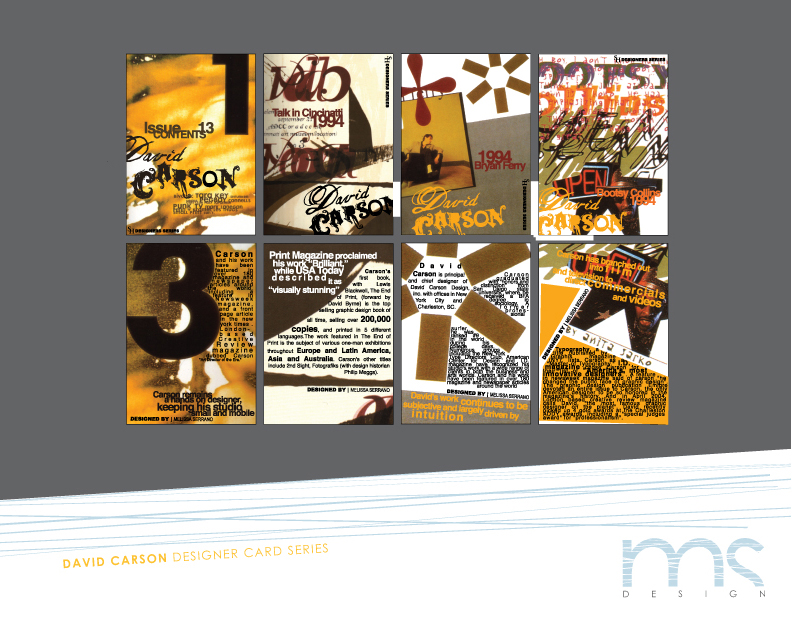 David Carson Designer Cards