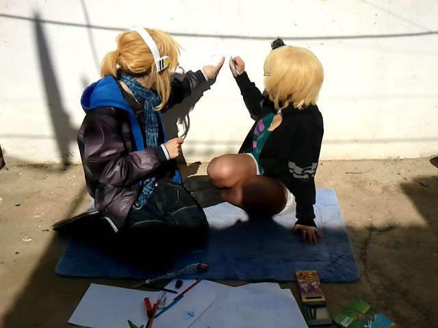 Rin y Len cosplay shoratime