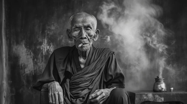 Smoking monk II.