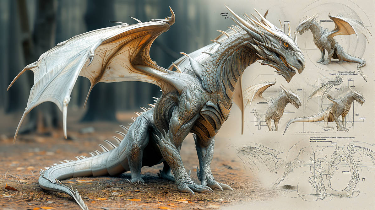 Silver Dragon by Asymoney on DeviantArt