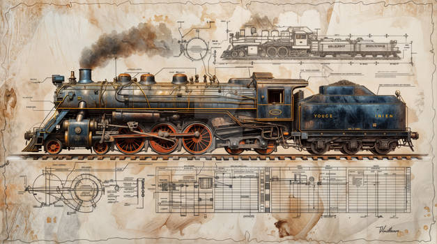 Steamwork Schematics: The Golden Era (74Mpixel)