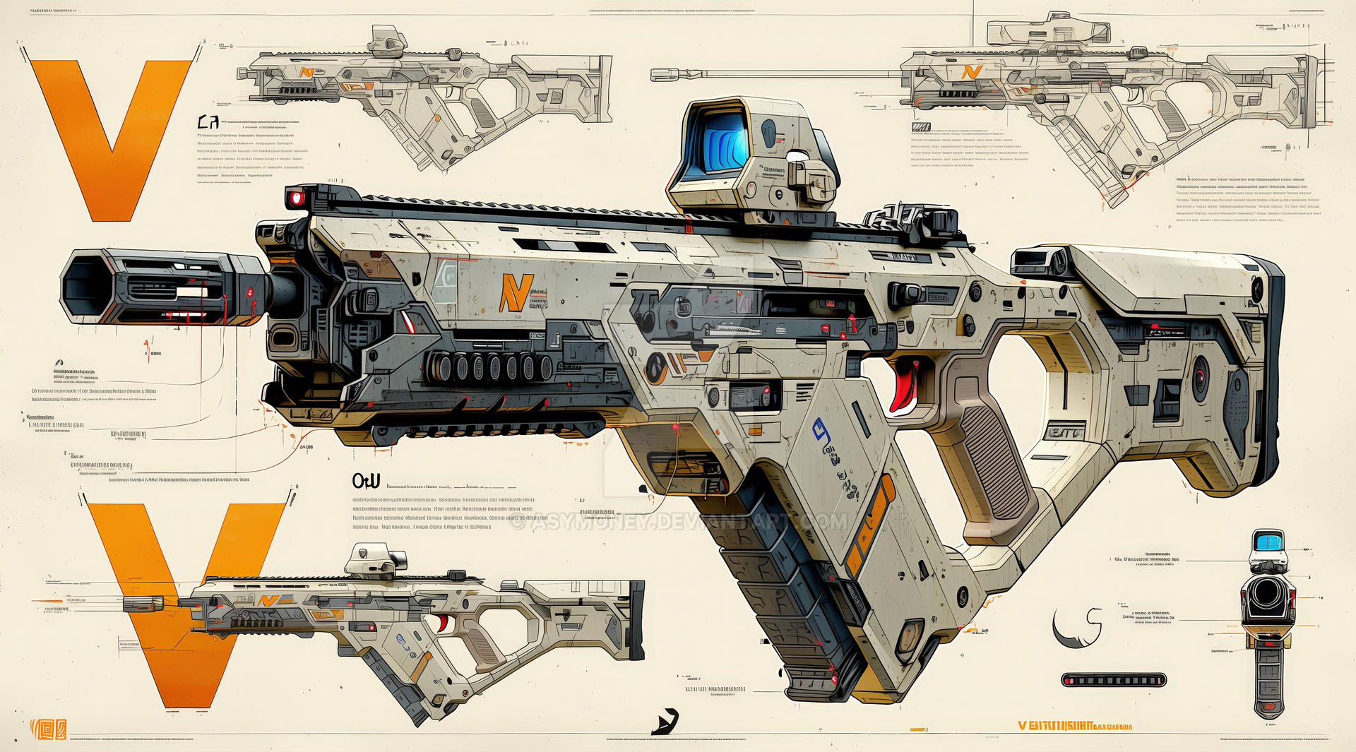 Futuristic Rigle Futuristic Tactical Assault Rifle Concept by Asymoney on DeviantArt