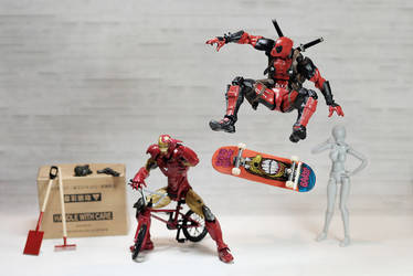 Deadpool kick flip