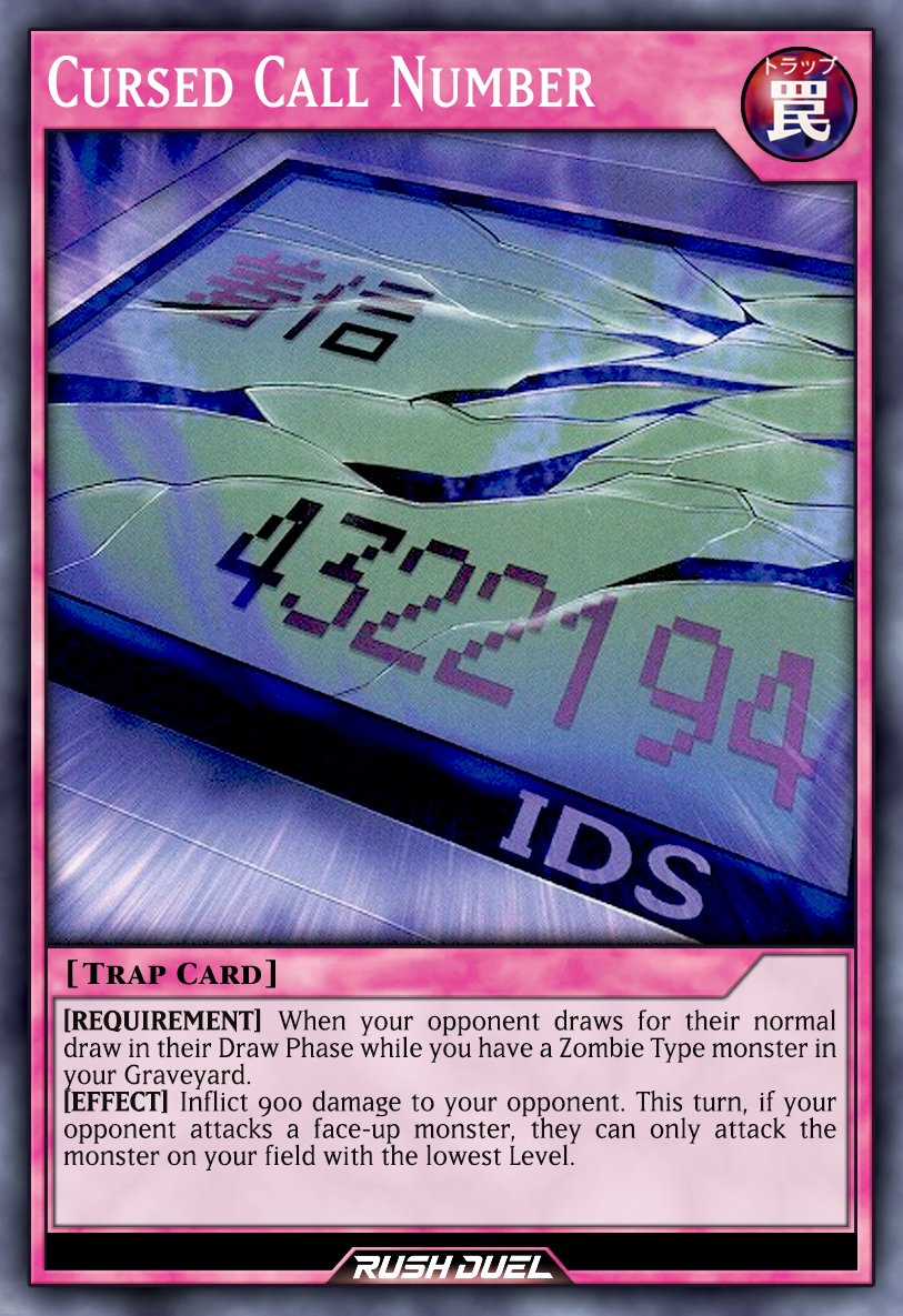 Cursed Id Card Cursed Call Number by Every-Rush-Duel-Card on DeviantArt