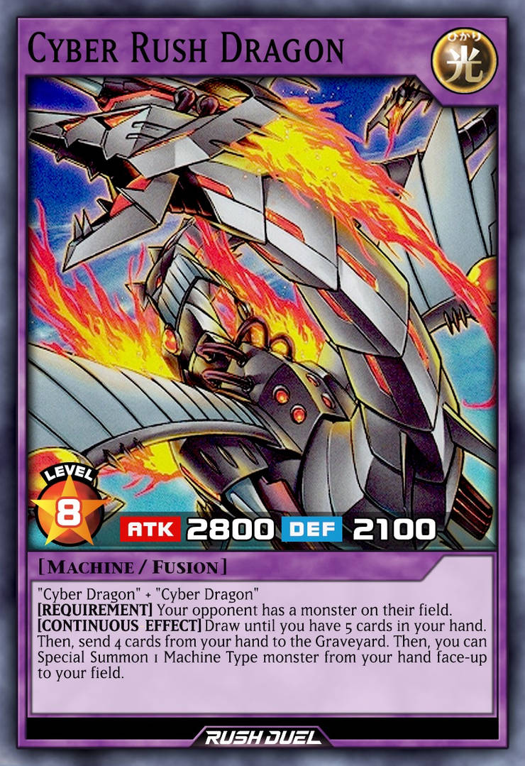 Cyber Rush Dragon by Every-Rush-Duel-Card on DeviantArt