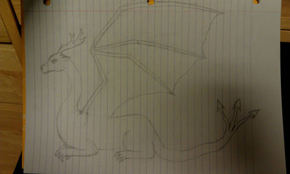 Dragon Concept Sketch side view