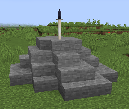Sword in the Stone in Minecraft by DallasLong2019 on DeviantArt