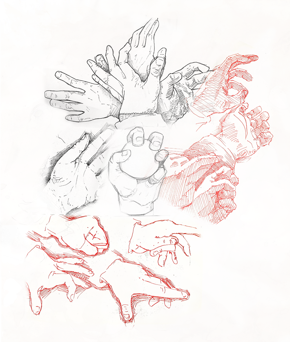 Hands sketches