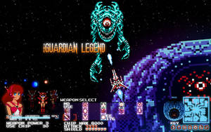 The Guardian Legend in Pixel Purity Desktop Wall