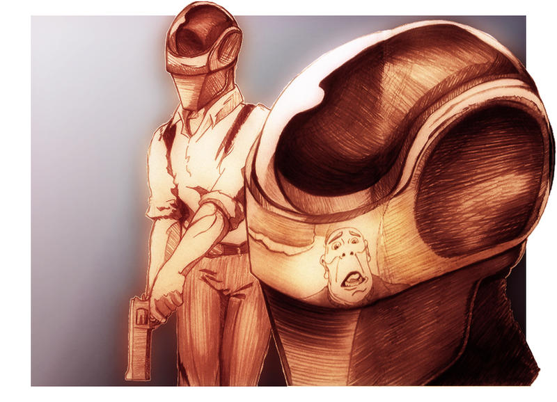Psyborg Deviantart Psyborg Detectives on the Move Down an Alley by thewoodenboy on DeviantArt
