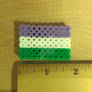 Genderqueer Pride Flag-Perler Bead