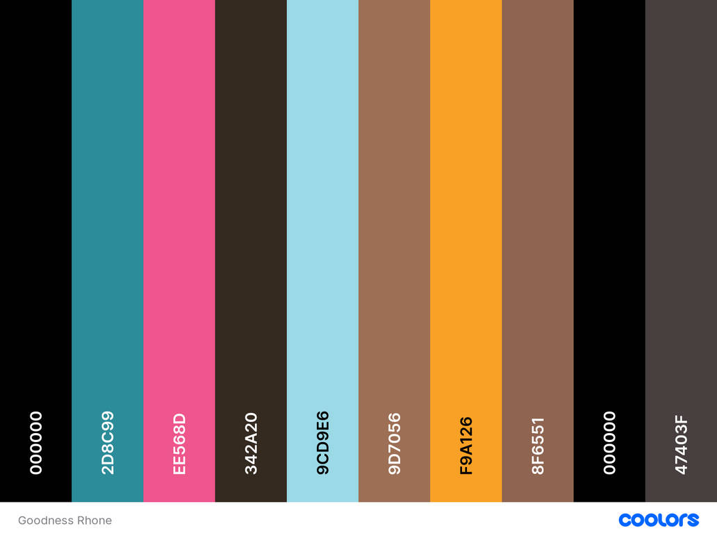 Goodness Color Goodness Rhone color palette by CartoonJam on DeviantArt