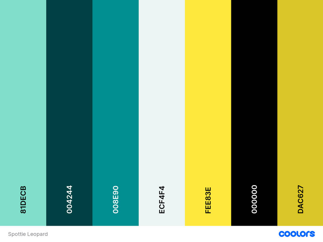 Spottie Leopard Colors Palette by CartoonJam on DeviantArt