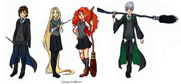 The Big Four: Hogwarts AU