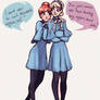 Anna and Elsa Arendelle of Beauxbatons Academy of