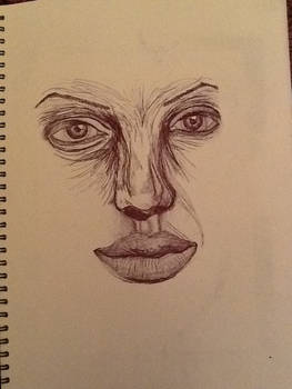 facial 'biro pen' study