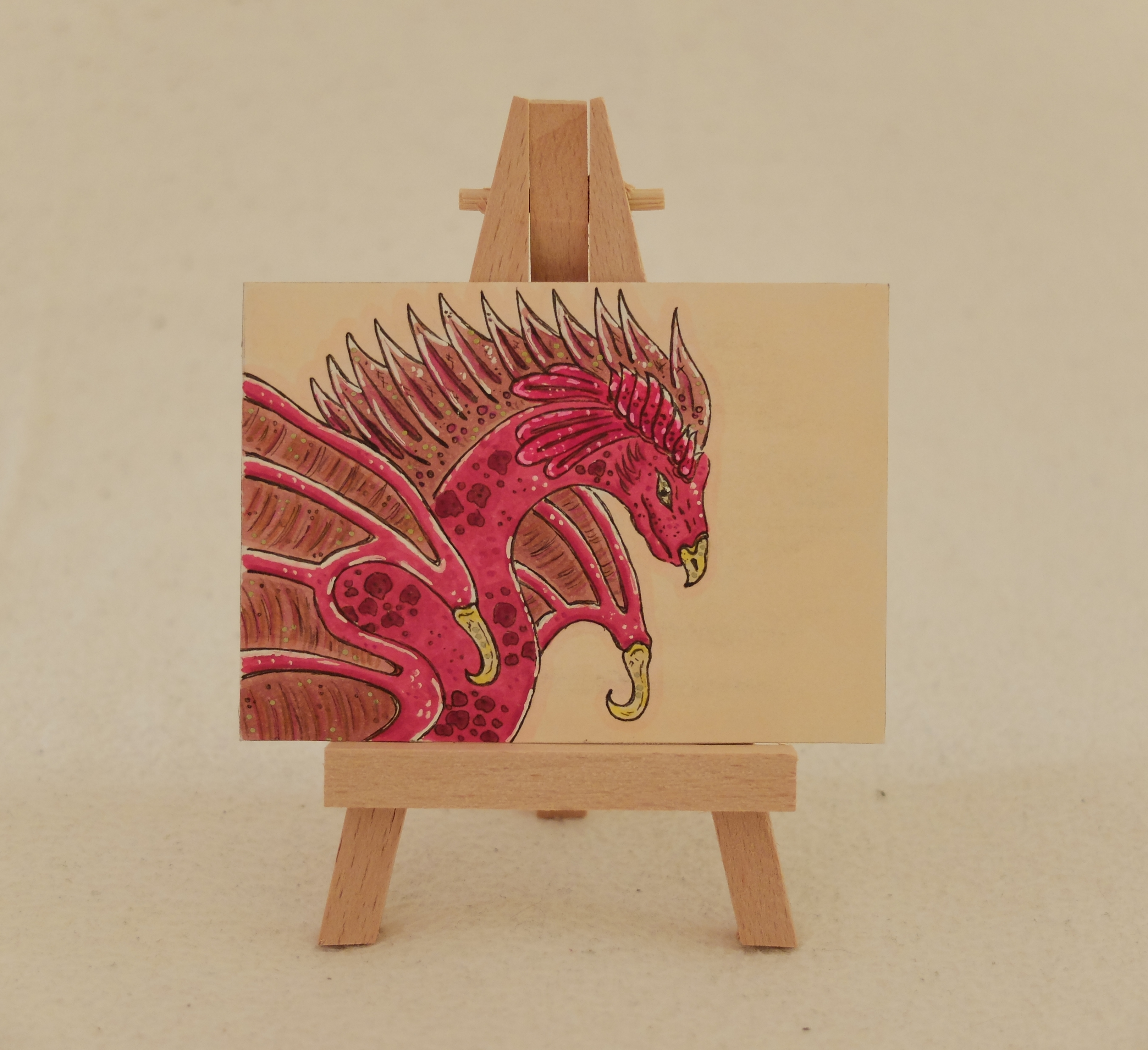 ACEO Red Dragon