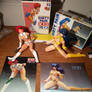 1980s Dirty Pair Painted Vinyl Figures