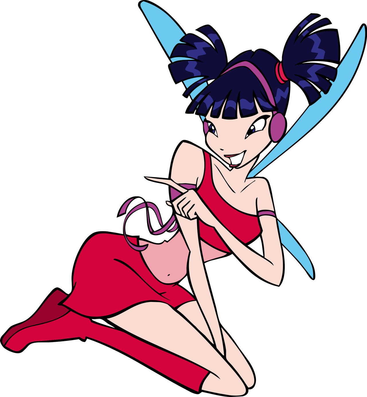 Stupid Musa Musa flat color by BlackMudSwamp on DeviantArt