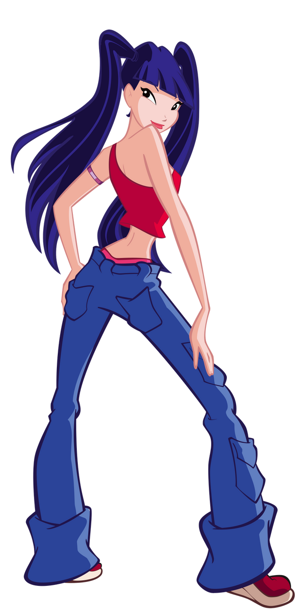 Musa π Musa Casual with long hair by BlackMudSwamp on DeviantArt