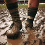 Rugby player..., Ankle deep mud...