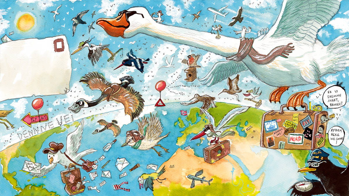 Bird migration by HaakonLie on DeviantArt