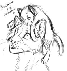 Yellowfang and Cinderpaw Cat-Warriors