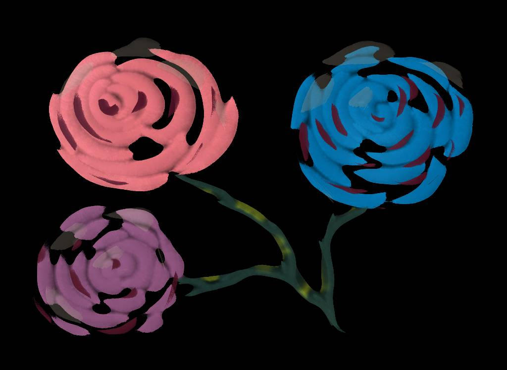 Ink roses by StudioMasaha on DeviantArt