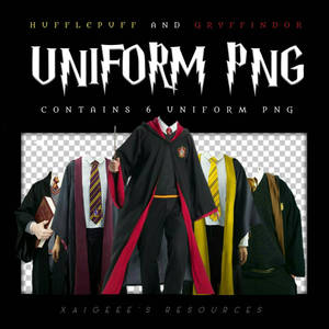 RESO 04 // Hufflepuff and Gryffindor Uniform PNGs