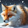 Snowy fox