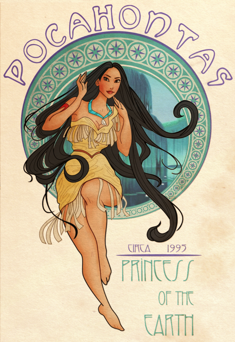 Disney Art Nouveau: Pocahontas