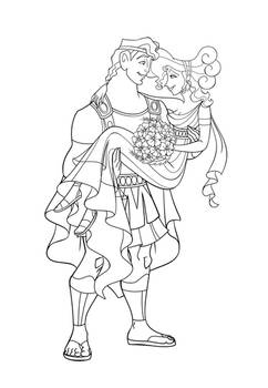 Hercules Wedding lineart