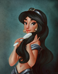 Disney Coloring Book Contest: Princess Jasmine by Wickfield